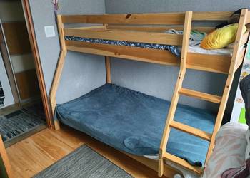 Łóżko drewniane pietrowe