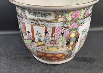 Medalion Chinoiserie Rose doniczka Jardiniere