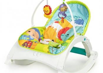 Leżaczek bujaczek fotelik 2w1 wibracje melodie Ecotoys