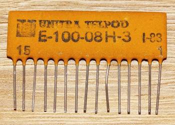 Układ scalony hybrydowy E-100-08H-3 wzmacniacz i bramka NOR UNITRA TELPOD