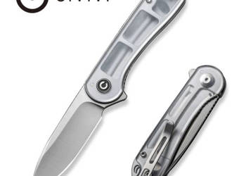 Nóż składany Civivi Elementum Flipper Polished Lexan, Satin D2 (C907A-7)