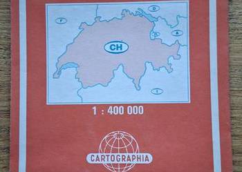 Schweiz, Switzerland Road map Cartographia