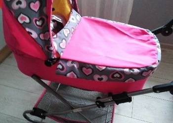 Wózek dla lalek. Stan bardzo dobry. Kołyska gratis + dodatki