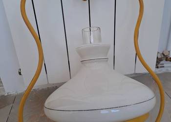 Stara lampa wisząca PRL | Styl Naftowy | Opalowy Klosz | Vintage Retro Loft