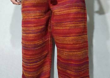 Spodnie Haremki 100% Wełna Boho Exotic India Unisex Handmade