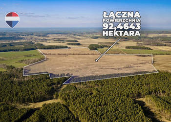 Działka rolna na sprzedaż aż 92,5 ha !