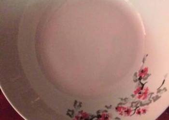 Wielka miska salaterka porcelana Włocławek kwiaty Wielka miska salaterka porcelana Włocławek kwiaty