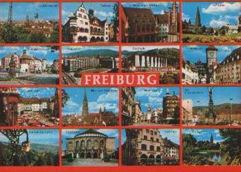 Kart. Pocz. RFN Freiburg - widoki kas  1988