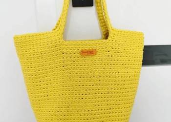 Torebka shopperka crochet, ręczne robiona