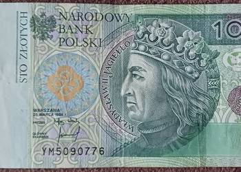 100 zł Władysław Jagiełło 1994 r. seria zastępcza YM 5.0.9.0.7.7.6