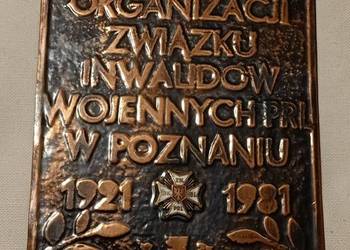 Plakieta 60-lecia Wielkopolskiej Organizacji Związku Inwalidów Wojennych