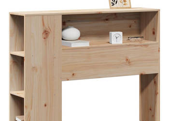 Wezgłowie do łóżka z półkami 90 cm lite drewno sosnowe WM-855642