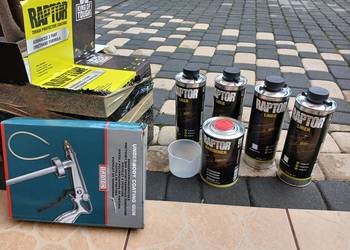 Preparat Do Ochrony Karoserii U-POL RAPTOR BIAŁY 4 Butelki