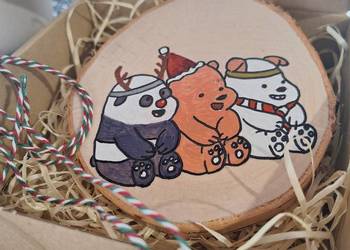 Podstawka/obrazek na drewnie malowany