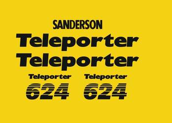 Naklejki ładowarka teleskopowa Sanderson 726 Teleporter nalepki