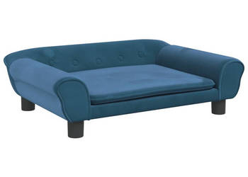 Sofa dla dzieci niebieska 70x45x26 cm aksamit WM-3196400