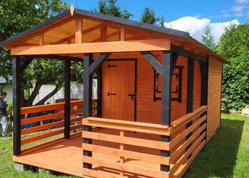 Domek ogrodowy narzędziowy z tarasem montaż cały kraj