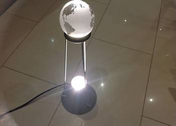 Lampa Lampka Halogenowa Stojąca Pokojowa  Kryształowa Kula Ziemska