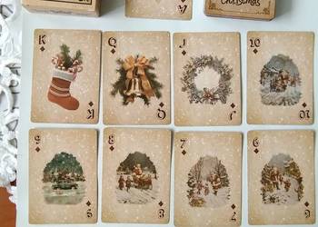 Karty do gry w stylu vintage
