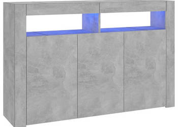 Szafka z oświetleniem LED szarość betonu 1155 x 30 x 75 cm WM-804341