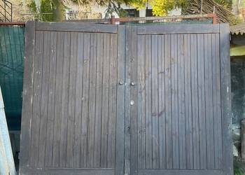 Brama drewniana dwuskrzydłowa 260x195cm - komplet