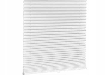 Roleta Plisowana bez Wiercenia Klemmfix 45 x 130 cm Biała Łatwy Montaż