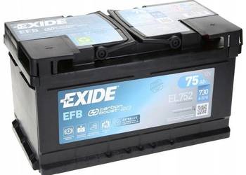 Akumulator Exide EL752 12V 75Ah 730A L4B EFB Start&Stop P+ - 18,6 kg