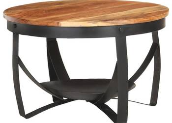 vidaXL Stolik kawowy, Ø68x43 cm, lite drewno akacjowe(SKU:320795)