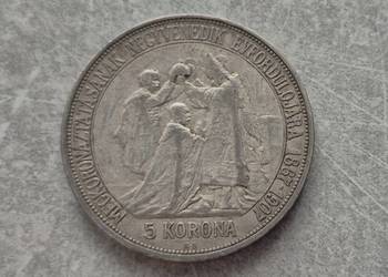 94) AUSTRO-WĘGRY srebro - 5 Koron - 1907 r. KB