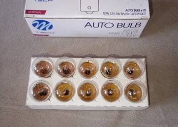 R5W 12V żarówka pozycyjna szklana biała M-Tech 10 szt., komplet, nowe