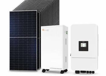 Zestaw fotowoltaiczny hybrydowy 12 kWp - falownik DEYE SG05LP3 1