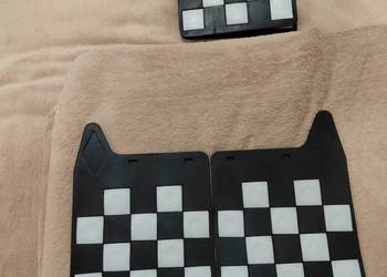 Chlapacze do samochodów retro PRL w szachownicę