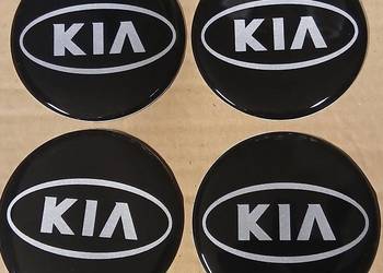 emblematy logo naklejki znaczki felgi dekielki kołpaki Kia 65mm silikon