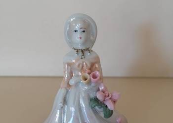 figurka kobieta porcelana Vintage