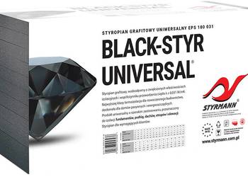 Styropian grafitowy podłoga uniwersalny BLACK-STYR Styrmann EPS 100 031