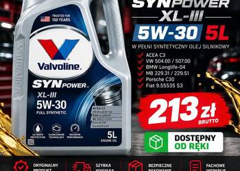 ? VALVOLINE SYNPOWER XL-III 5W30 5L – 213 zł brutto