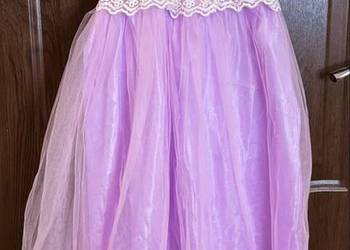 Sukienka księżniczki + dodatki (rękawiczki i korona)