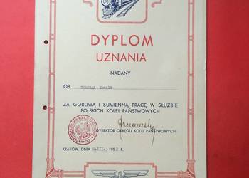 ( 789 ) Kraków, Dyplom Uznania Chrobak