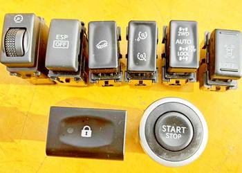 RENAULT KOLEOS PRZEŁĄCZNIK START STOP AWARYJNY ESP PARKOWANIA AUTOLOCK 2WD