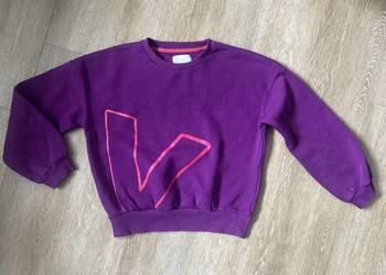 Bluza dziewczęca 140 cm fioletowa bluza dziewczęca