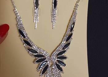 Komplet biżuterii czarny