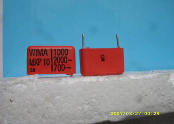 Kondesator MKP 10; 1nF/2000V st. 700V ~`, WIMA--nowy