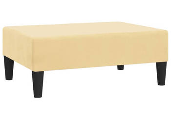 Podnóżek kremowy 78x56x32 cm tapicerowany aksamitem WM-337696