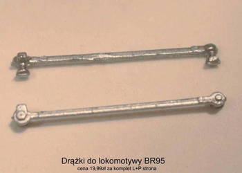 Drążki główne komplet do lokomotywy BR 95 Piko H0