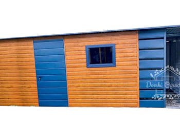 SCHOWEK DOMEK OGRODOWY 5x3m wiata 1m spad w tył  orzech ID424