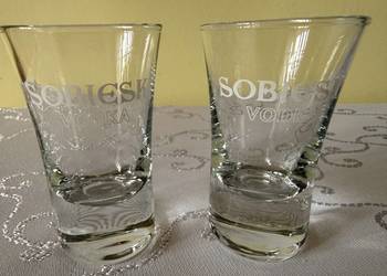 Kieliszki do Wódki Sobieski 50 ml Zestaw 2 szt Vintage Retro Klasyczne Shot