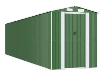 Szopa ogrodowa zielona 192x855x223 cm stal galwanizowana WM-3147435