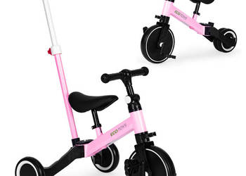 Rower trójkołowy biegowy 2w1 rączka do prowadzenia ECOTOYS