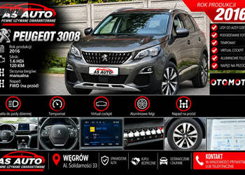 Peugeot 3008 1.6HDi 120KM Allure/Virtual/LED/Pod.Fotele/Półskóry/Navi/Alu/…