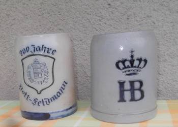 PRL. Stare Ceramiczne Kufle .